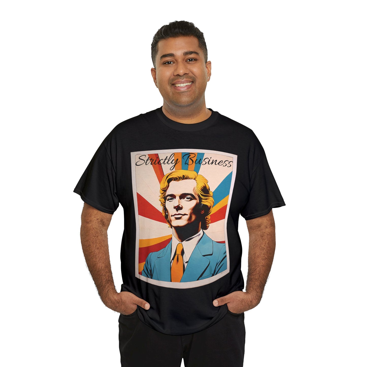 70's Style "Strictly Business" Cotton Tee
