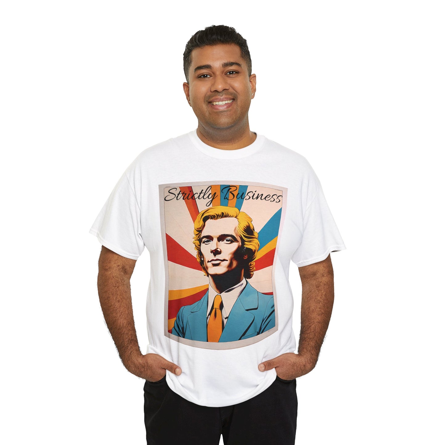70's Style "Strictly Business" Cotton Tee