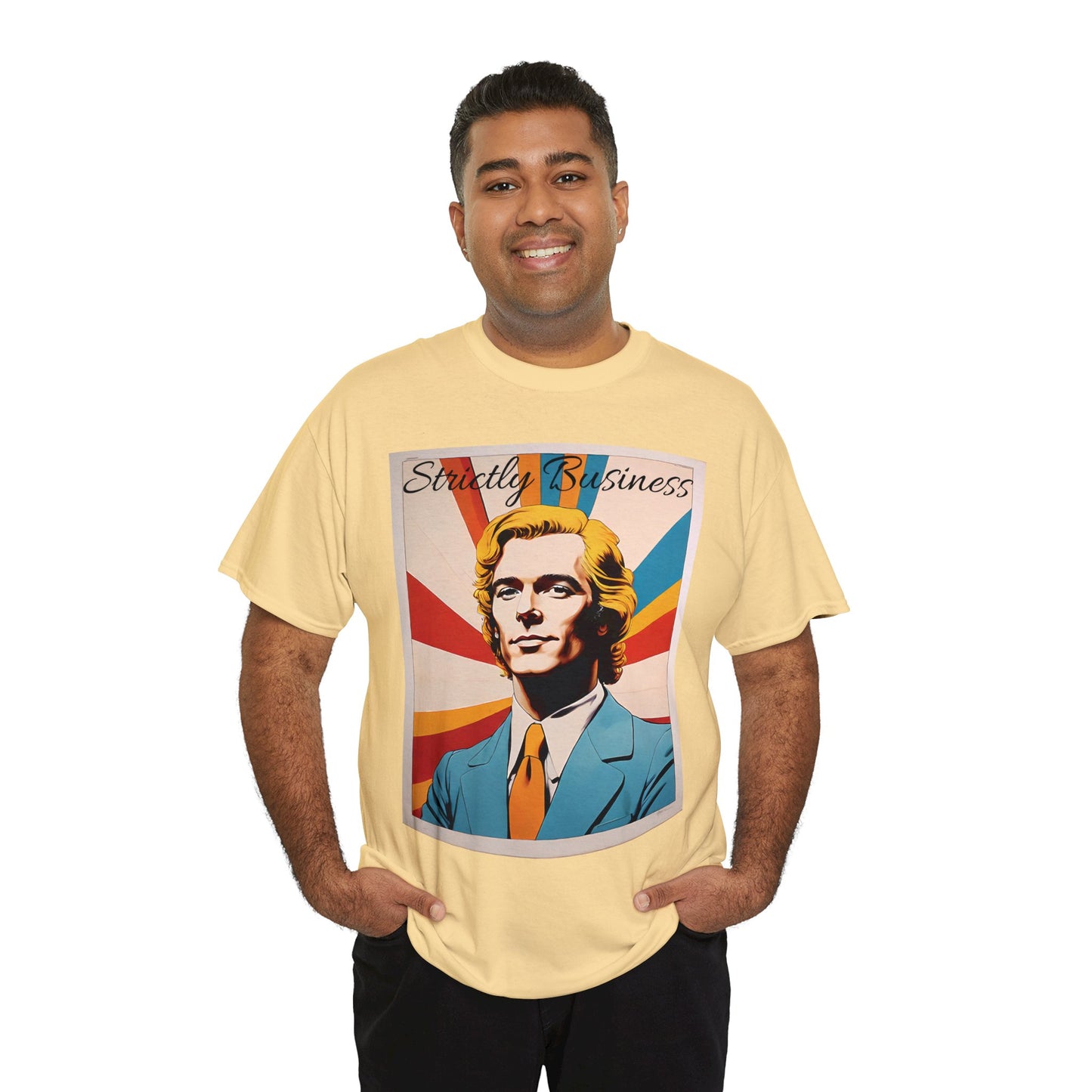 70's Style "Strictly Business" Cotton Tee