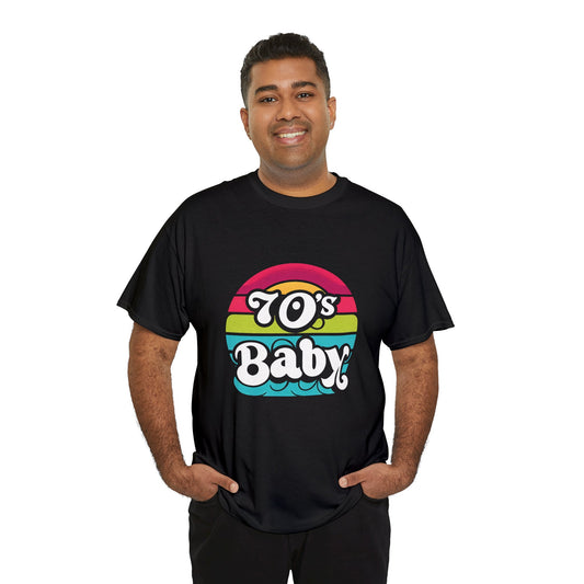 70's Style  "70's Baby"  Cotton Tee