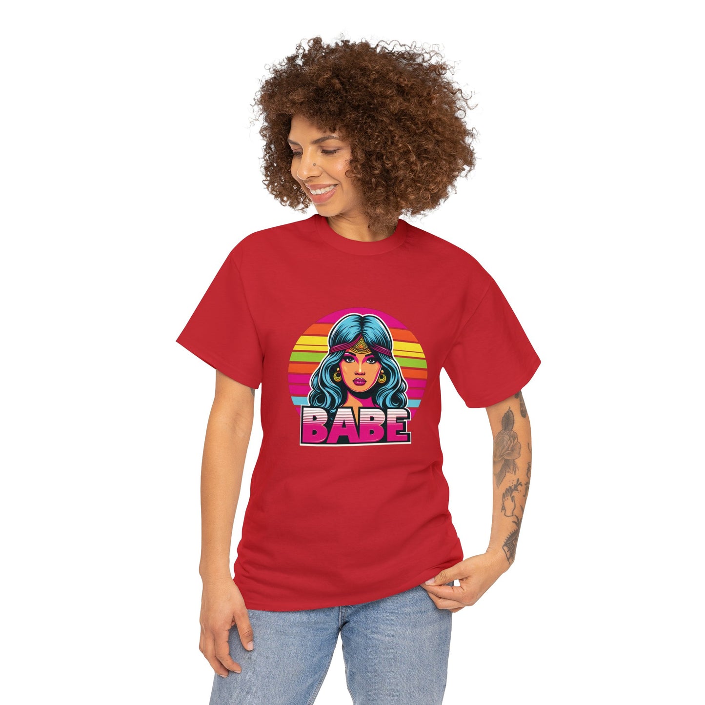 80's Style "Retro Radiance Babe" Cotton Tee