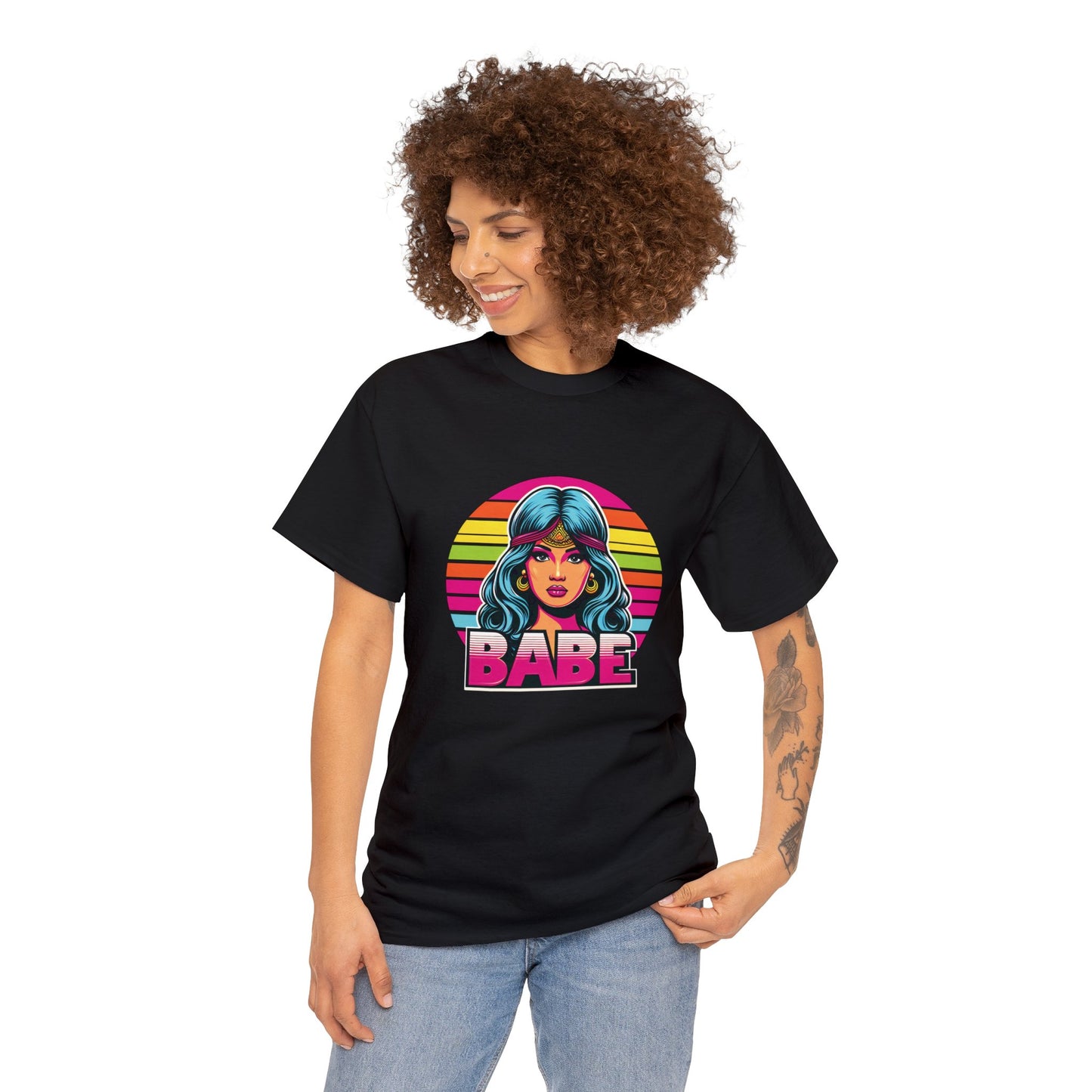 80's Style "Retro Radiance Babe" Cotton Tee