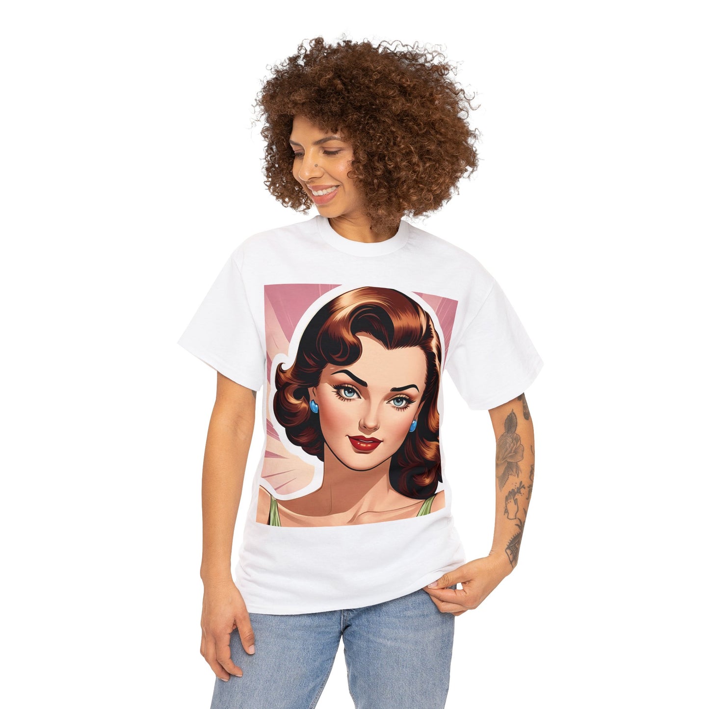 40's Style Femme Fatale Cotton Tee