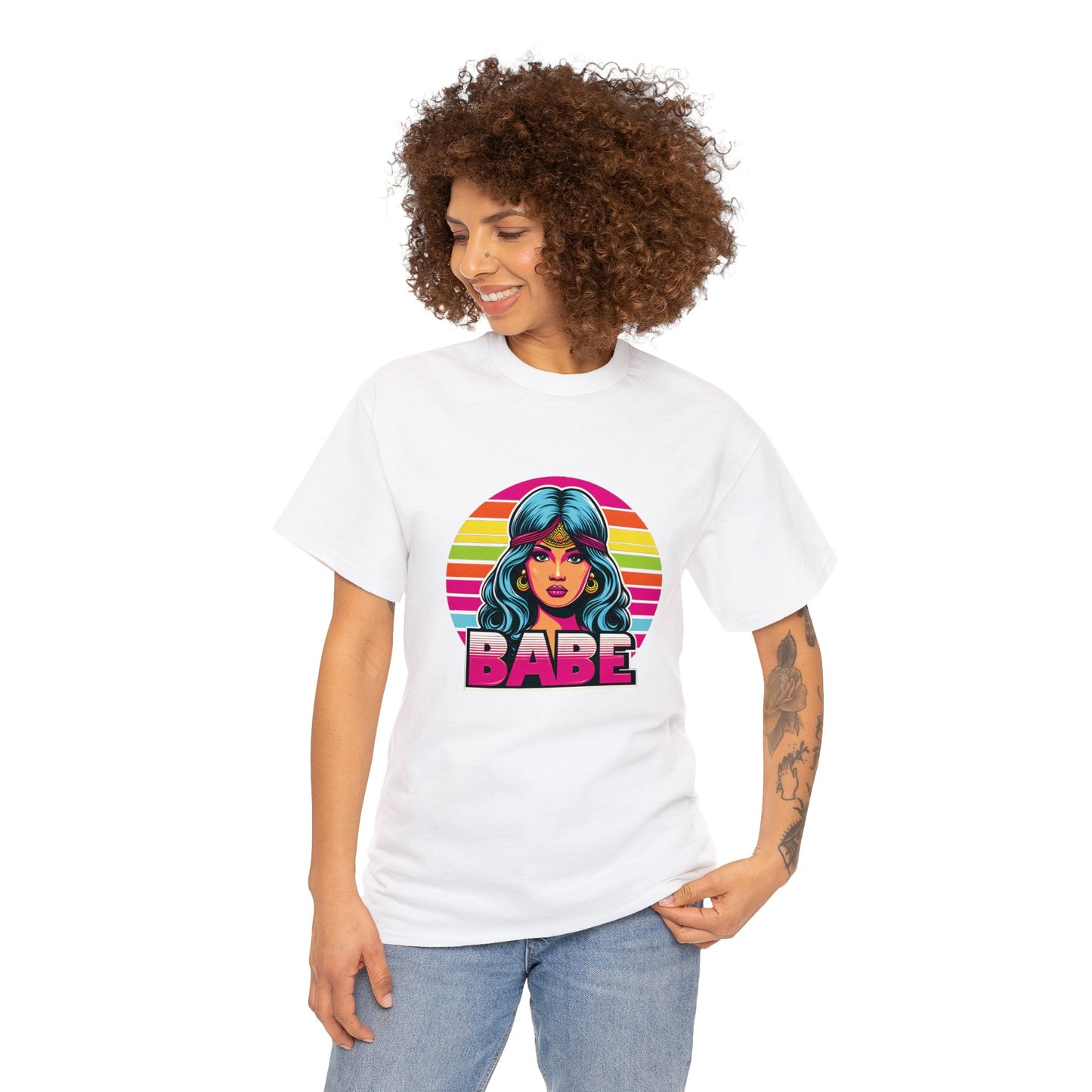 80's Style "Retro Radiance Babe" Cotton Tee