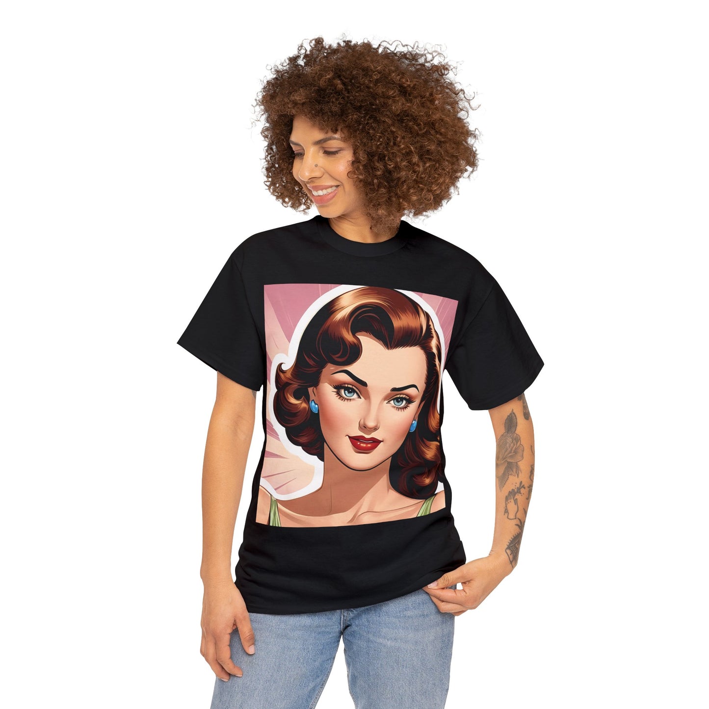 40's Style Femme Fatale Cotton Tee