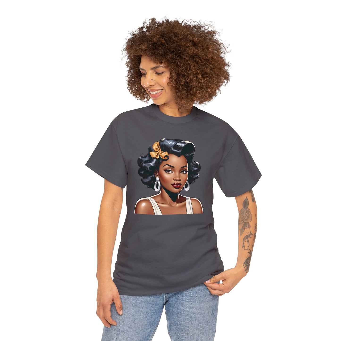 40's Style "Ebony Beauty" Cotton Tee