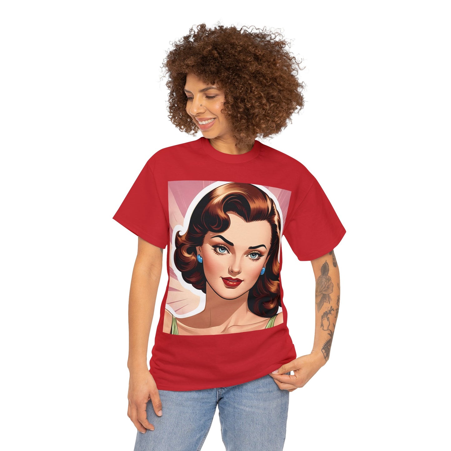 40's Style Femme Fatale Cotton Tee