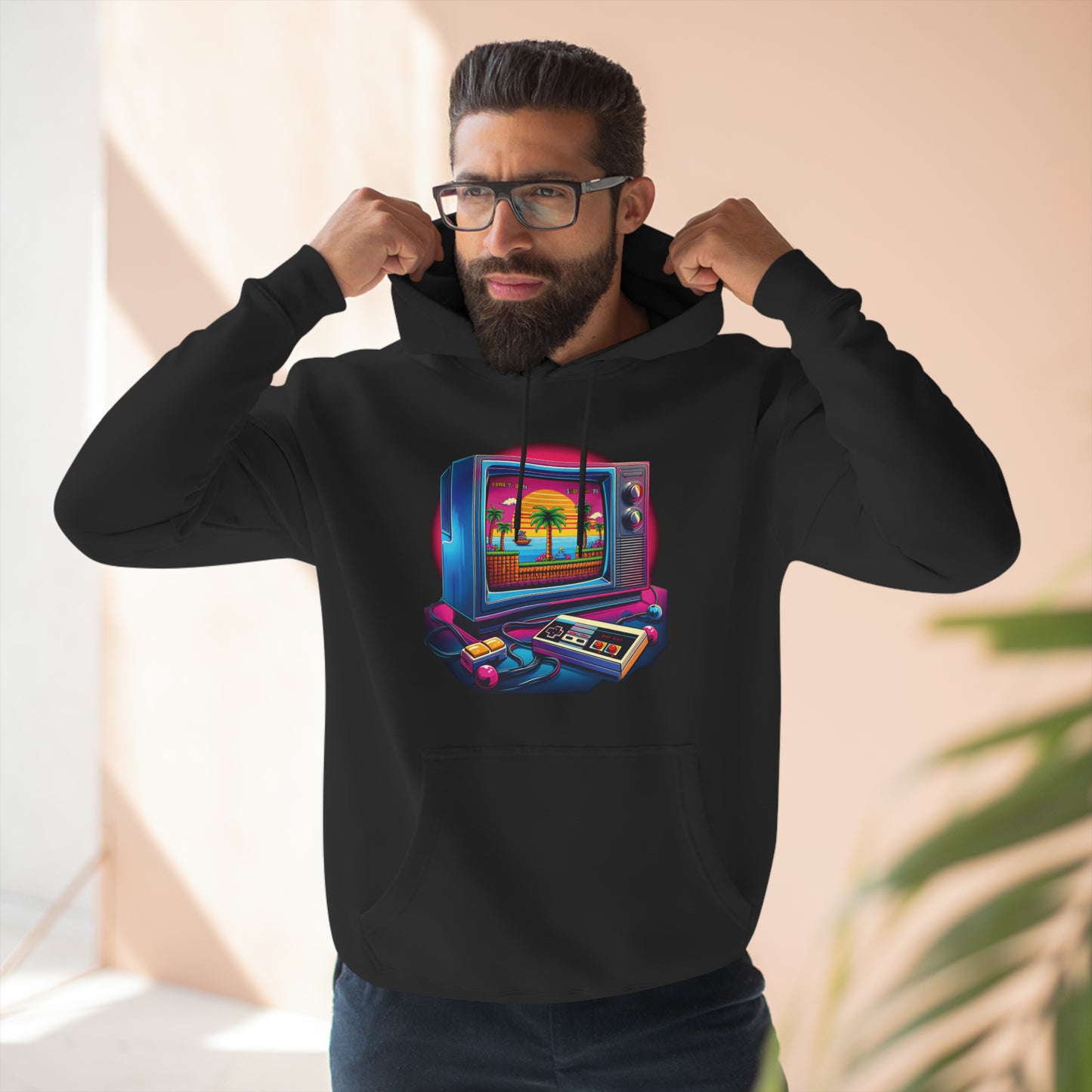 90's Style "Retro Gaming" Fleece Hoodie