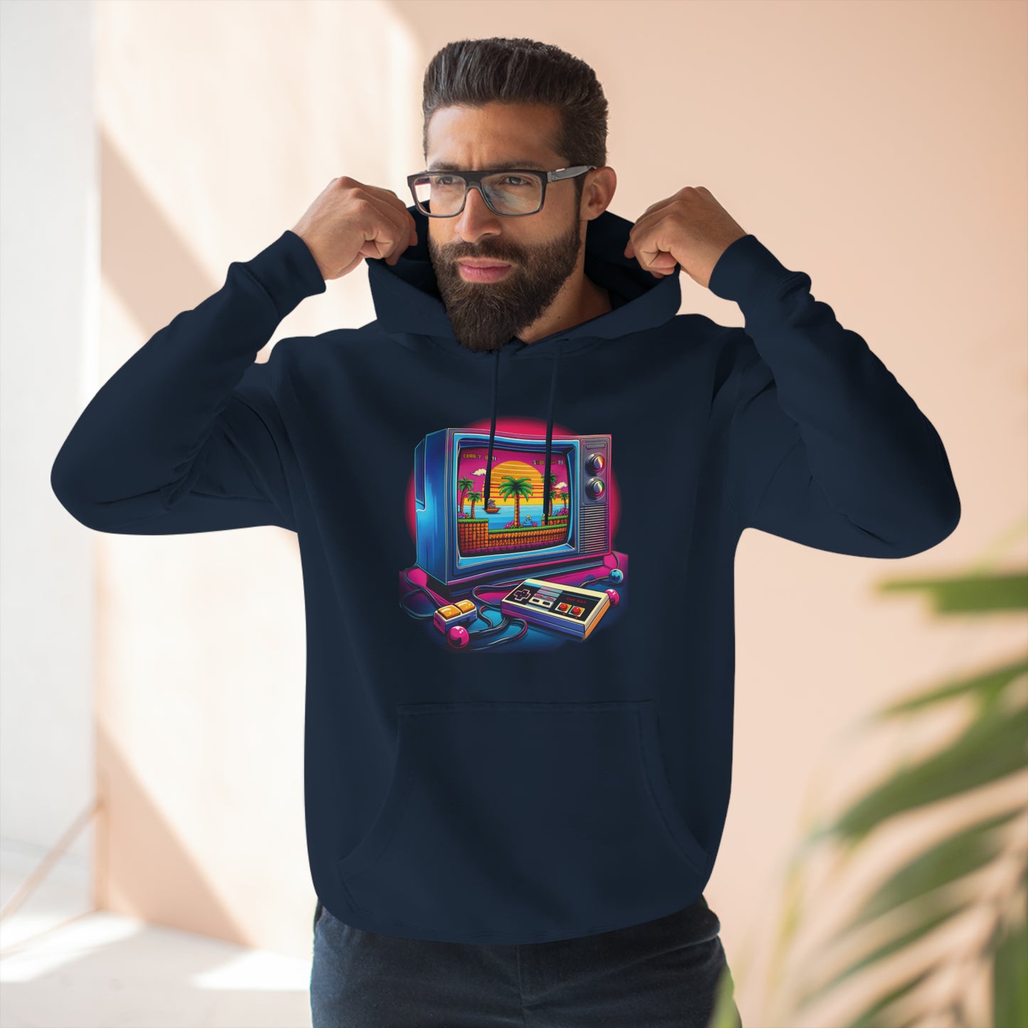 90's Style "Retro Gaming" Fleece Hoodie
