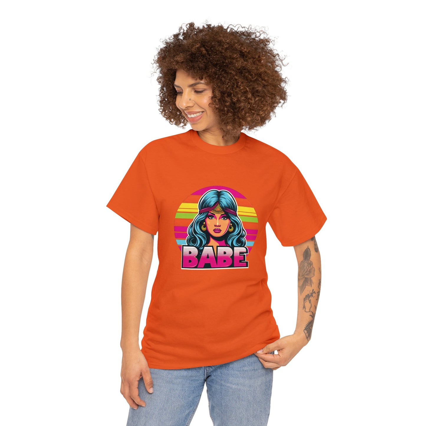 80's Style "Retro Radiance Babe" Cotton Tee