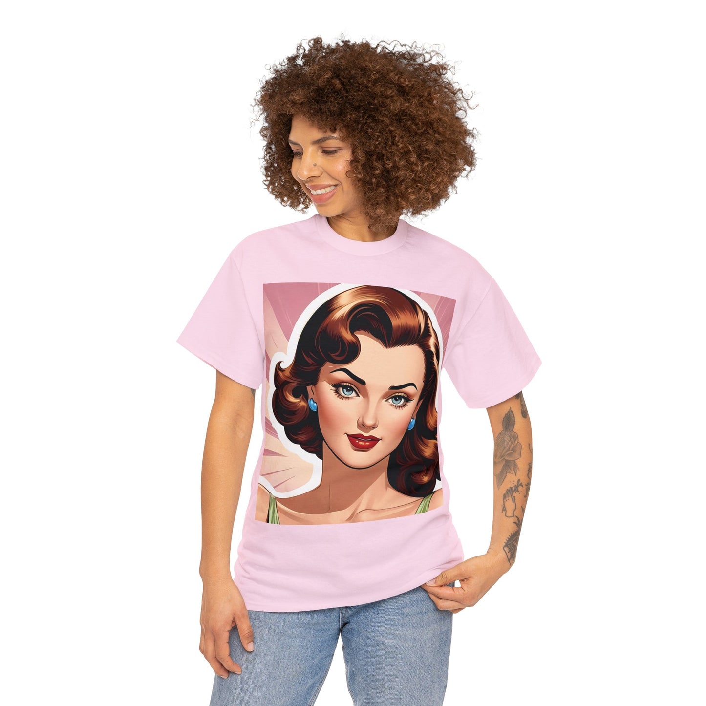 40's Style Femme Fatale Cotton Tee