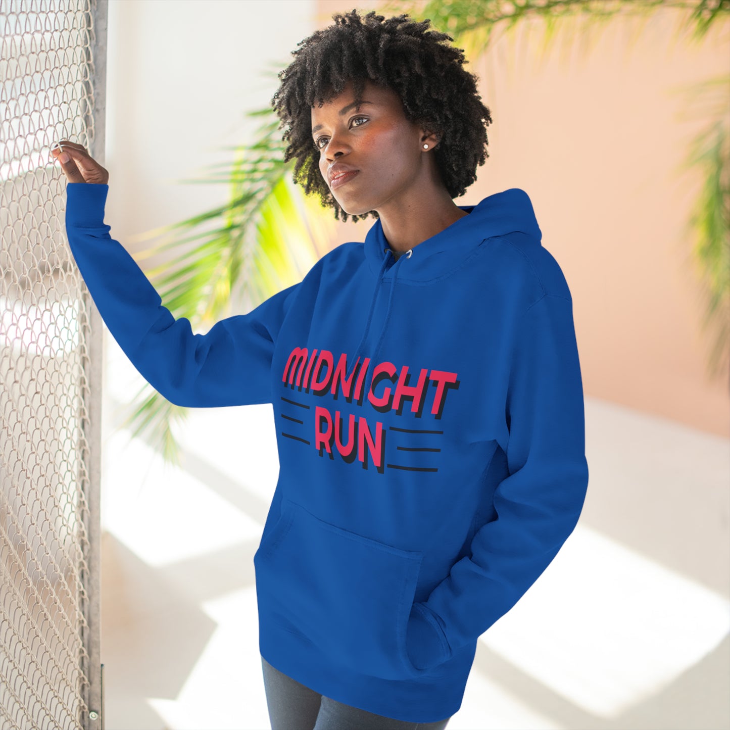 80's Style "Midnight Run" Fleece Hoodie