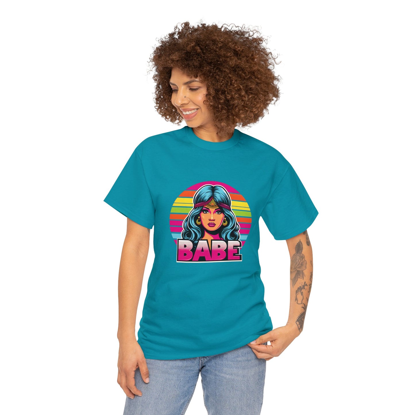 80's Style "Retro Radiance Babe" Cotton Tee