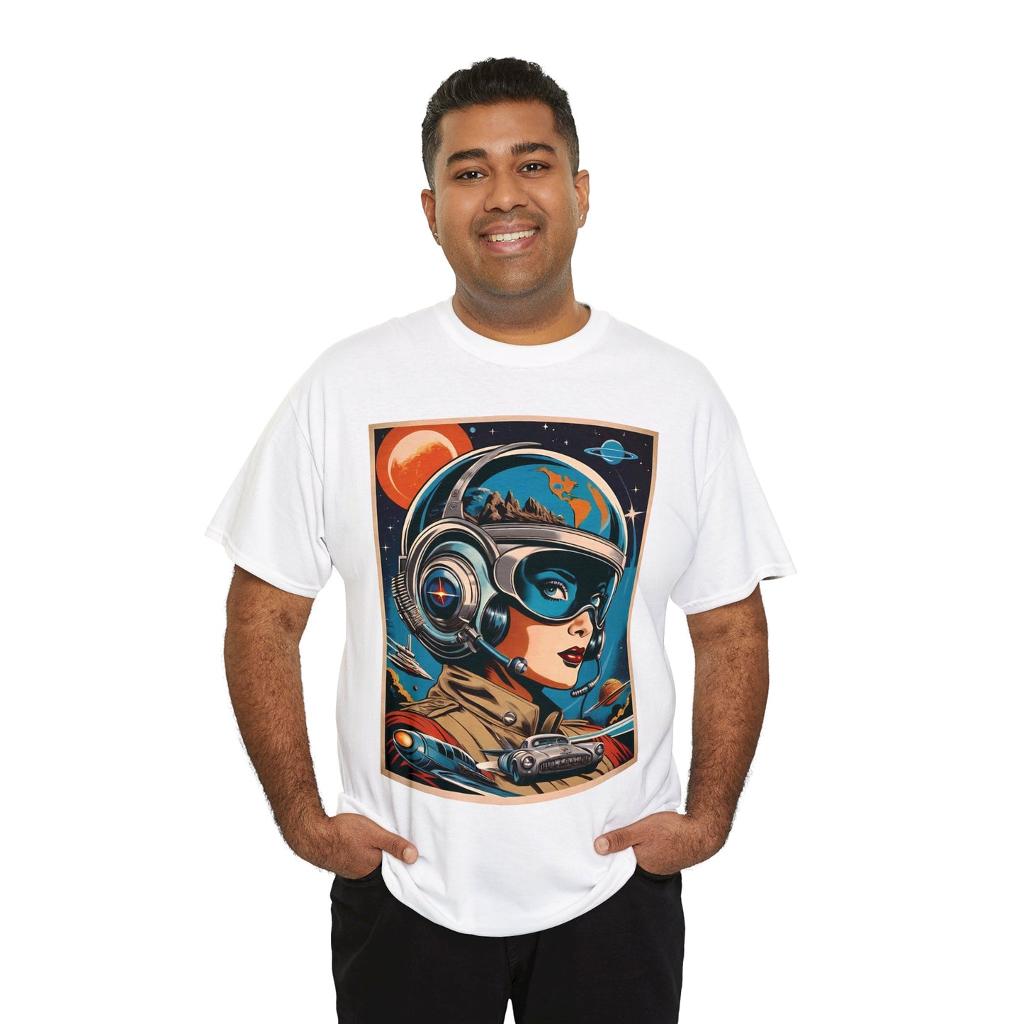 40's Style Space Cadet Cotton Tee