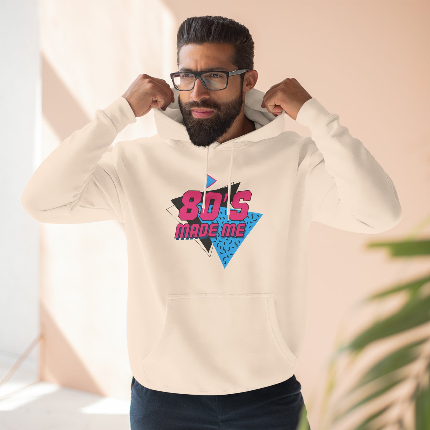 80's Style "80's Made Me" Fleece Hoodie