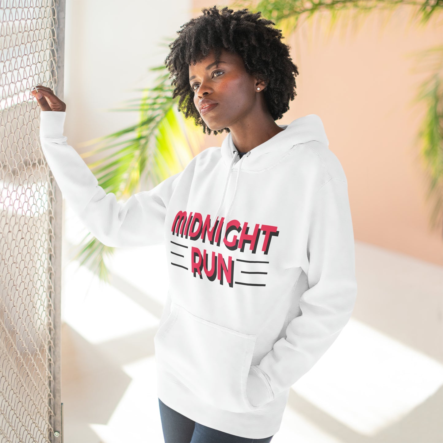 80's Style "Midnight Run" Fleece Hoodie