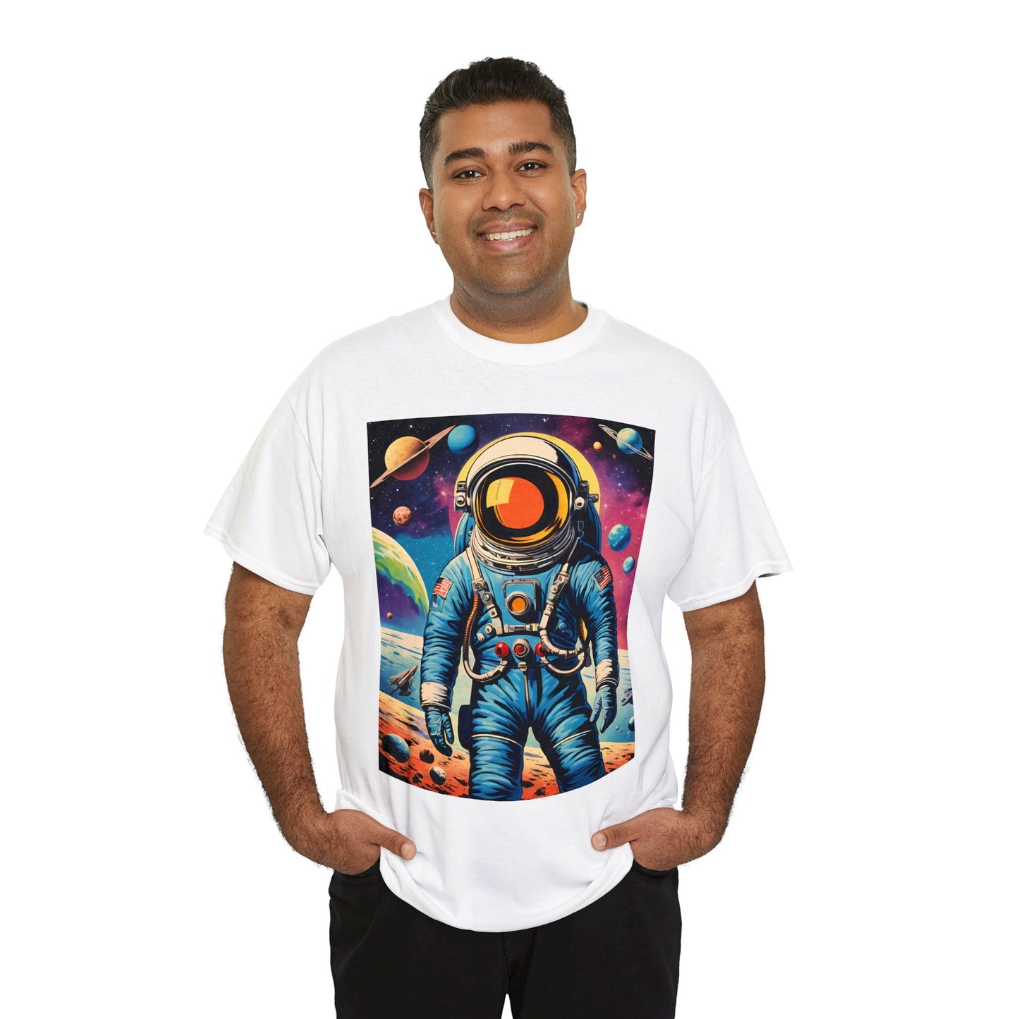 80's Style "Astronaut" Cotton Tee