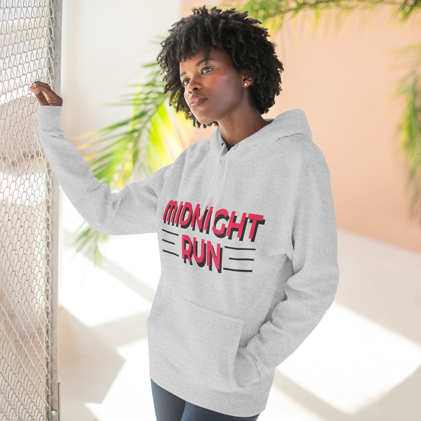 80's Style "Midnight Run" Fleece Hoodie