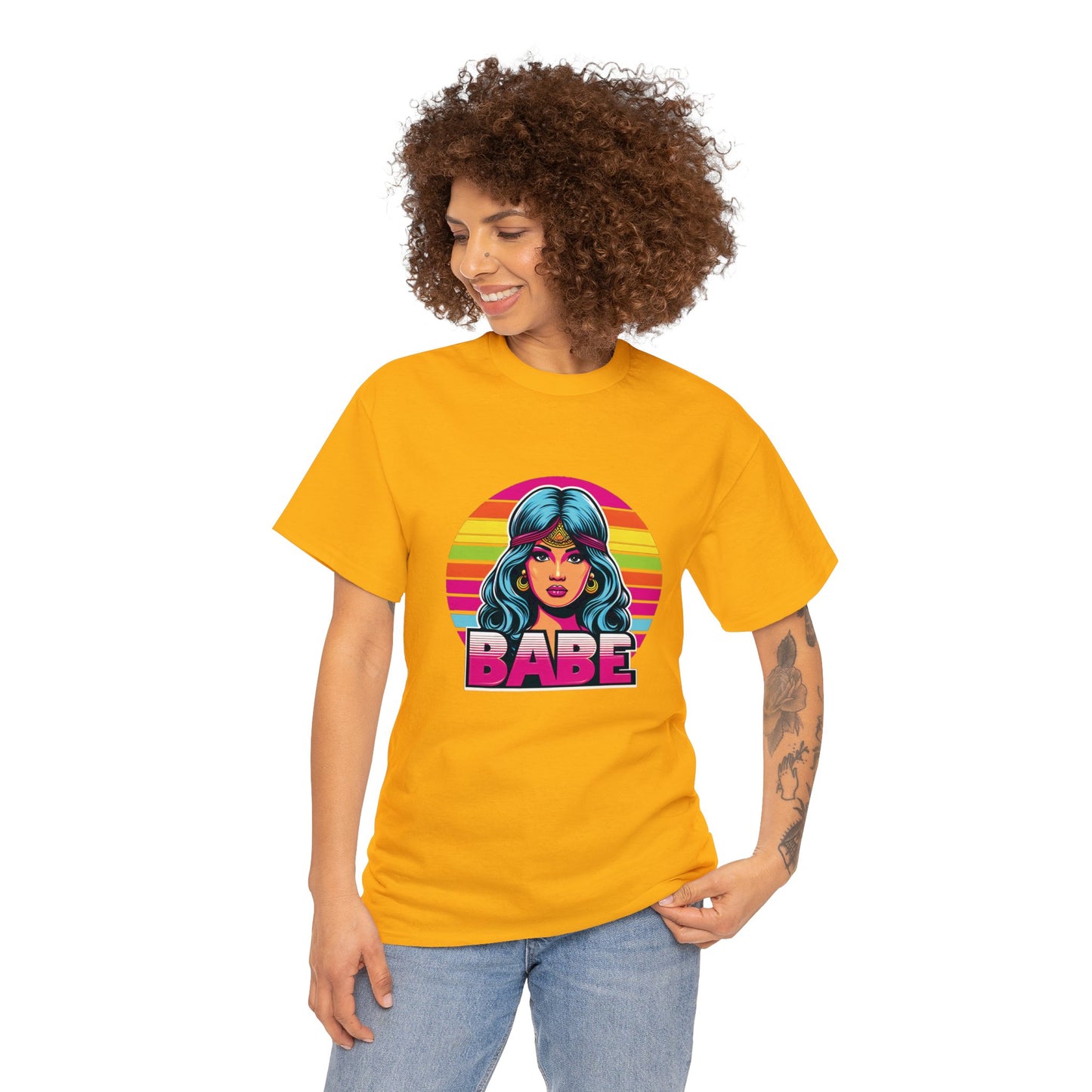 80's Style "Retro Radiance Babe" Cotton Tee