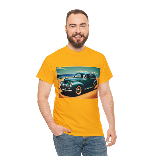 40's Style Day On The Beach Cotton Tee