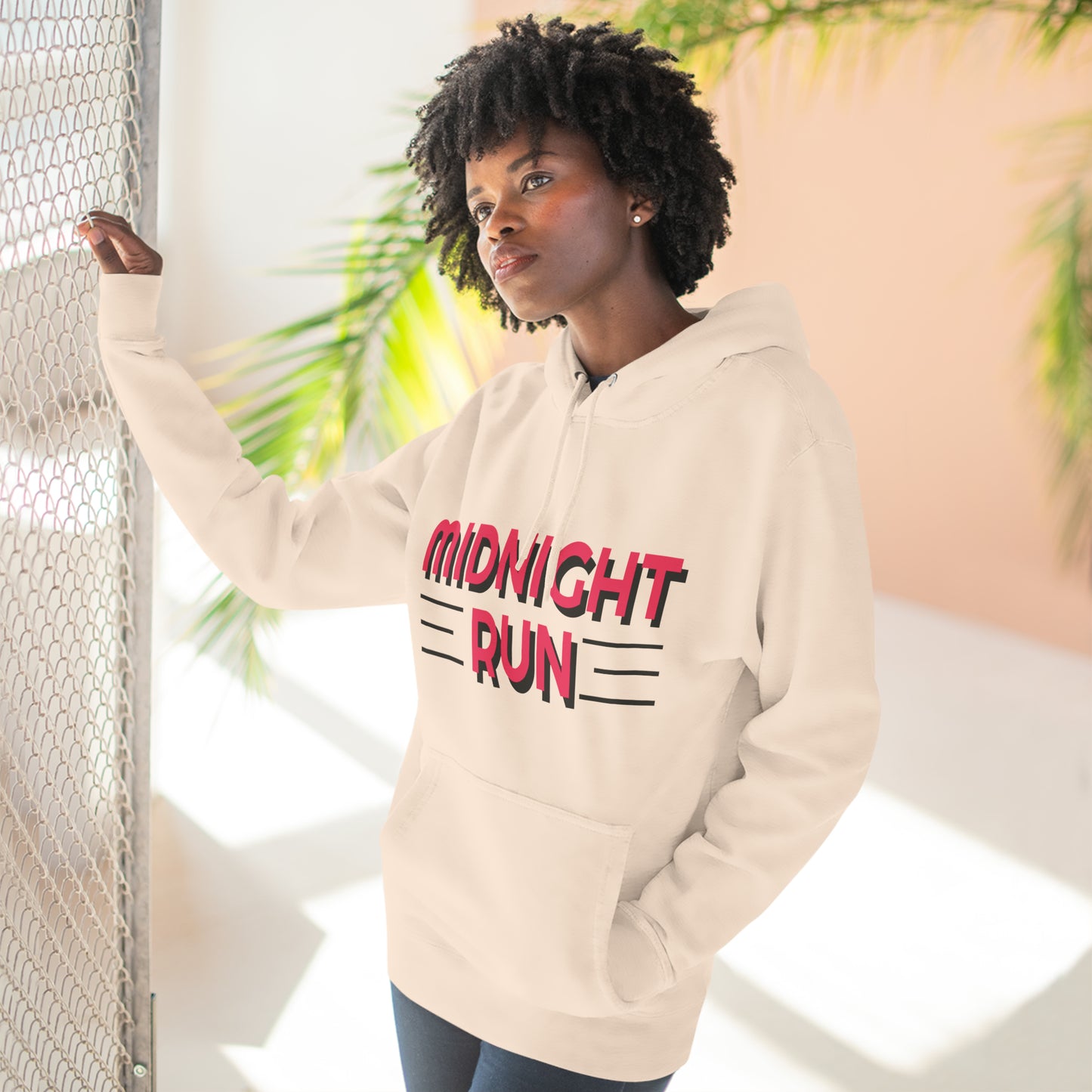 80's Style "Midnight Run" Fleece Hoodie