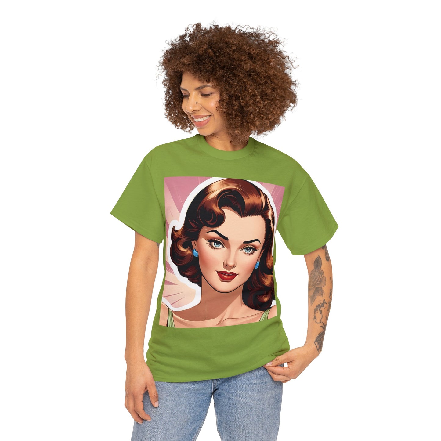 40's Style Femme Fatale Cotton Tee